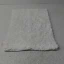 Bath Mat Rug 19x28" White, 100% Pure Cotton, Super Soft Bath Rugs, Plush & Absorbent, Hand Tufted Heavy Weight Construction, Full Reversible Step Out Rugs