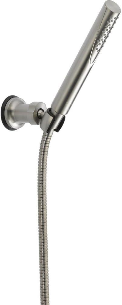 Delta Faucet Trinsic Single Spray Wall-Mount Hand Shower, Hand Held Shower with Hose, Brushed Nickel Handheld Shower Head, Slide Bar Hand Shower, Handheld Shower, Stainless 55085-SS