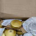 2-inch Gold Floating Candles, 60 Pack Unscented Floating Candles for Centerpieces, 5-6 Hours Water Activated Candle Bulk for Cylinder Vases Wedding Pool