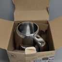 SUSTEAS Electric Kettle - 57oz Hot Tea Water Boiler with Thermometer, 1500W Fast Heating Stainless Steel Pot, Cordless LED Indicator, Auto Shut-Off & Boil Dry Protection, Glossy Silver