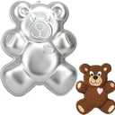 SADYFON Bear Shaped Panda Shaped Cake Pan 3D Aluminum Nonstick Cake Decorating Mould Birthday Wedding Anniversary Party Cake Baking Pans Tins Bakeware Tool