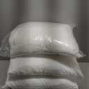 Throw Pillows Insert Set of 4, White 20x20 in Pillow Inserts with 100% Cotton Cover, Bed and Couch Decorative Stuffer Pillows, Indoor Pillows for Sofa