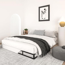 Qingzhou 5 Inch Box Spring for Queen Bed, Heavy Duty Metal Mattress Foundation, 3000 lbs Capacity, Low Profile Bed Base, Noise-Free, Easy Assembly, Fabric Cover