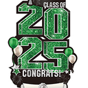 2025 Extra Large 47.2 Inch Graduation Yard Sign Congrats Grad Lawn Yard Decor Class of 2025 DIY Name Yard Sign with Metal Stakes for College High School Grad Outdoor Party Supplies, Green