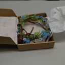 MOSTORY Handmade Fairy Butterfly Crown - Elf Flower Hadpiece Elven Headband for Women s Spring Wedding Maternity Shoot (Blue)