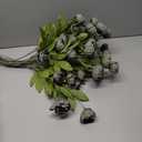 VIERENA 12 Pcs Faux Silk Peony Artificial Flowers for Vase -27", Bulk Fake Peonies Branches with Stems for DIY Bouquet Centerpieces Wedding Fillers Arrangements Shower Decorations (Dark Gray)