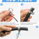 2 x 12PCS Heavy Duty Hose Clamps Stainless Steel 304, 3/8" Hose Clamp to 5/8" Hose Clamp (10-16mm) Adjustable Worm Gear Drive Small Hose Clamps, Reusable Pipe Clamp for Plumbing, Garden, Shipping