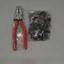 42Sets 1" Key Fob Hardware - 3 Colors 25mm Key Fob Key-chain Perfect with 1Pcs Key Fob Glass Running Pliers for Key Fob Wristlets Install