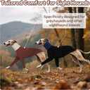 DENTRUN Italian Greyhounds Clothes Dog Cozy Sweater, Fluffy Fleece Jumper Soft Pyjamas for Greyhound-shapped Whippet-Like Dogs, Turtleneck Warm Dog Lightweight Sweatshirt for Cold Weather, Brown, XXS