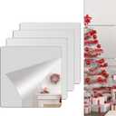 Unbreakable Acylic Small Mirror Tiles for Kids, (4-Pcs 12x12 Inch) Plastic Mirrors for Wall, Stick on Mirrors for Wall Decor, Shatterproof Mirror for Kids Bedroom