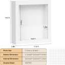 6 Pack Shadow Box Frame - 1.2" Deep Frame Display Case White 11"x14"