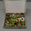 2 Pack Red Green Christmas Bows for Wreaths, Pre-Assembled 10 x 18 Inch Large Christmas Tree Topper Bow Ribbon Xmas Decorations Glitter Polka Dots Ornaments for Trees Garlands Indoor Outdoor Decors