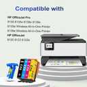 Kingjet 923 Ink Cartridges Replacement for HP 923 Ink 4 Pack with No Chip | Compatible with HP Officejet pro 8130e 8139 8125 8125e 8135 8135e 8139e 8120e 8138e 8120 8122 8124 8138 8132 8134 8122e