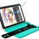 ESR 2 Pack Armorite Paper-Feel Screen Protectors for iPad Pro 11 Inch (M5/M4) 2025/2024, Military Grade Protection, 9H Matte Tempered Glass Film with Ultra Fit Tray, Write Like on Paper, Anti-Glare