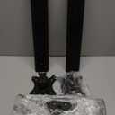 Dual Monitor Stand - Vertical Stack Screen Free-Standing Monitor Riser Fits Two 13 to 34 Inch Screen with Swivel, Tilt, Height Adjustable, Holds One (1) Screen Up to 44Lbs (Black)