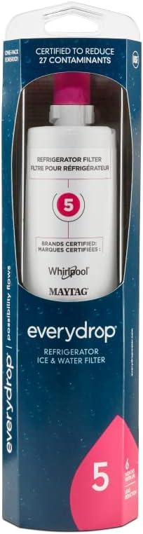 Everydrop by Whirlpool Ice and Water Refrigerator Filter 5, EDR5RXD1, Single-Pack