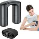 APHERMA Massage Gun Deep Tissue, Vibrating Massager for Muscle Relaxation, Pain Relief, Portable Body Massager Belt with 5 Vibration Levels, Easy to Use, Lightweight & Quiet - Grey