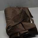 RYB HOME Brown Blackout Curtains 96 inches Long Velvet, Room Darkening Thermal Insulated Drapes with Hook Belt for Bedroom Home Theater, W 52 x L 96 inches, 2 Panels Set