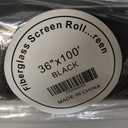 Pololo Fiberglass Screen Roll High Visibility and Durable Screen Easy to DIY Repair or Rescreen Window and Door Screen, 36 x 100