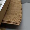 36in Large Christmas Tree Collar - Wicker Woven Tree Collars for Artificial Trees - Handmade Rattan Rustic Farmhouse Basket for Tree Base Cover with Cord Cut-Out for 7.5ft 8ft 9ft 10ft Trees (Natural)