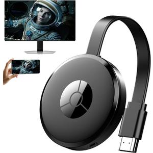 Koogold Wireless Display Adapter, AirPlay/Miracast/DLNA Screen Mirroring Dongle for iPhone, Android, Windows & Mac, Stream Video/Audio/Photos from Phone or Laptop to TV/Monitor, No App Required