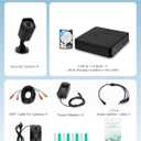 1080P Wired Security Camera System, AIWIXEN 8CH CCTV Surveillance DVR with 1TB Hard Drive, 4 x Home 5MP Wired Security Cameras Outdoor with Human Vehicle Detection, IP68 Waterproof, Remote Access