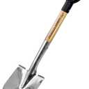 Garden Shovel for Digging, 29 Inch Small Shovel with Ergonomic D-Handle, Heavy Duty Stainless Steel Gardening Shovel for Planting and Yard Work, Compact Beach Shovels for Sand, Soil and Landscaping