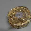 DECORA 36 Yards Artificial Gold Leaf Ribbon Trim for Wreath Making and Christmas Gift Wrapping Wedding Decoration