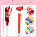24 Pcs Party Blowers for Kids and Adults, Glitter Party Noise Makers and Tassels Blowout Set, Noise Makers Party Favors, Birthday Party Horns, Party Blowers Noisemakers