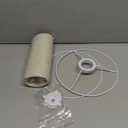 Beige Linen Small Drum Lampshade, 8.66" Top x 8.66" Bottom x 7.87" High Lamp Shade, Lamp Shade Replacement for Table and Floor Lamps, Pendant Light, Handcrafted Lampshade, Easy Assembly