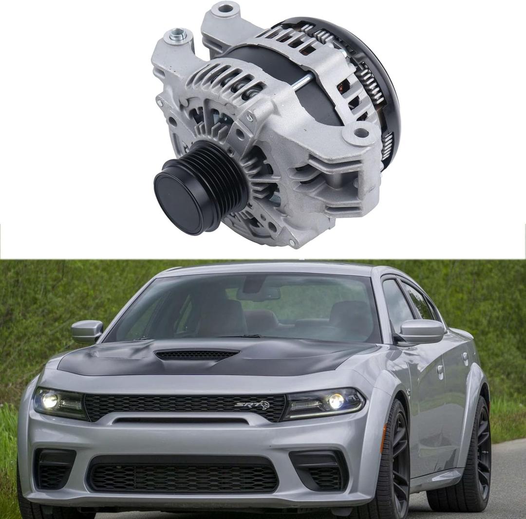 4801778AF Alternator Compatible with 2013-2015 Ram 1500 2015-2021 Challenger 2011-2021 300 Charger 2011-2020 Grand Cherokee Durango 3.6L V6 P04801778AF 56029789AA 11598N