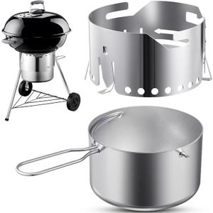 Blulu Ash Catcher Assy for 18-1/2" Charcoal Grill Replacement Parts