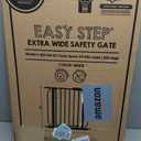 Regalo Safety 29-49" Easy Step Extra Wide Baby Gate for Doorways & Bottom of Stairs, Pressure Mounted Safety Gate with Door for Babies, Toddlers & Pets, White