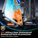 +  Tempered Glass for     Privacy Screen Protector [ Anti Spy & Longest Durable ] Shatterproof HD Clear, Easy Install, Bubble Free, 2 Pack (iPhone 17 Pro Max)