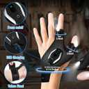 Fathers Day Gift for Husband Dad, Gifts for Men LED Flashlight Gloves, Fathers Day Gift from Daughter Wife Son, Anniversary Birthday Gifts for Men Him Boyfriend, Camping Essentials Cool Gadgets Tools