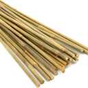 Pllieay 20 Pieces 18 inch Bamboo Stakes Natural Bamboo Sticks Bamboo Plant Stakes for Indoor and Outdoor Plants, Plant Support Stakes for Tomato Support, Beans, Potted Plants, Mini Trees