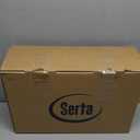 Serta Goose Feather Down Fiber Cotton Comforter Twin Size - 100% Cotton Duvet Insert - Hotel Luxury Hypoallergenic Bedding Comforter All Season Medium Warmth 68 x 90 Inch, White