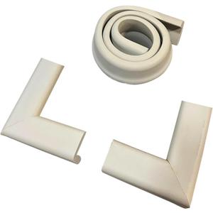 Cardinal Gates MPK Medium Hearth Pad Kit - Fireplace Baby Proofing - Adhesive Backed Fireplace Bumpers for Babies - 10 Feet of Padding with 1 Straight Piece & 2 Corners - Made in The USA - Taupe