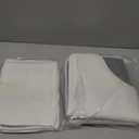 YIHOUSE Memory Foam Bathroom Rug Sets 2 Piece, Ultra Absorbent Bath Mat for Bathroom - Non-Slip Machine Washable & Dry Quickly, 2 Piece Bathroom Mat Set,White (1'5" x 2')