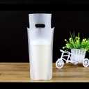 500 Pack Drink Carrier for Delivery, Plastic Drinking Bags with Handle, To Go Clear 1-Cup Packaging Poly Bags for Take Out Beverage Coffee Juice, Single Cup Holder for Stores Restaurant