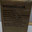 Bonsaii 10-Sheet Cross Cut Paper Shredder, 5.5 Gal Home Office Heavy Duty Shredder for Credit Card, Staple, Clip with Transparent Window(C209-D)