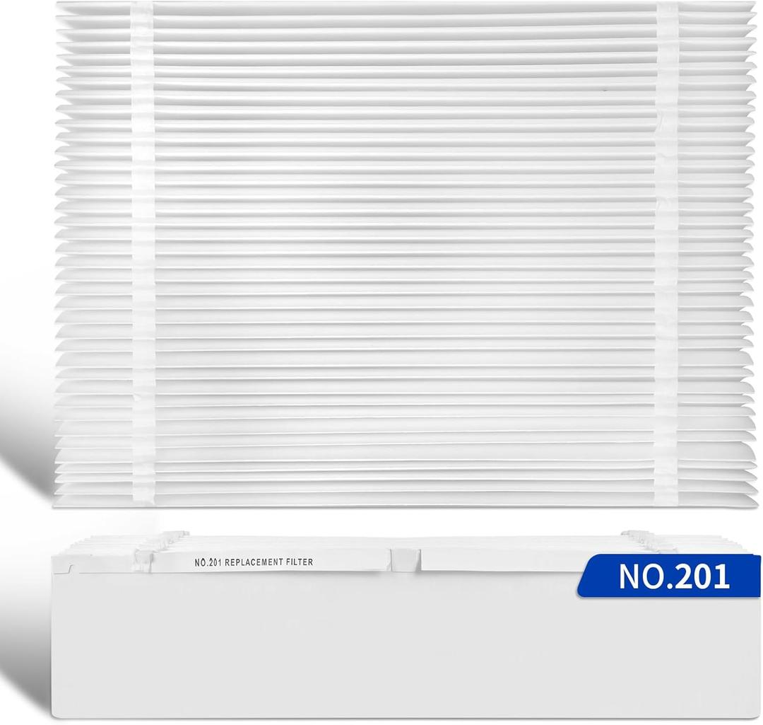 2-Pack 201 Replacement Furnace Filter Compatible with Aprilaire Space-Gard 2200,2250 Whole-House Air Purifier and X0445,MERV-10, 20x25x6 Air Filter