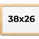 Wooden Photo Frame with Tempered Glass Cover for Wall Mounting Display, Black 38x26
