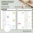 Daily Planner 2026 (8.5" x 11") - Weekly & Monthly Planner (Jan. 2026 - Dec. 2026), Column View Calendar Organizers, Hardcover Agenda Book with Tabs for Office & School, Green