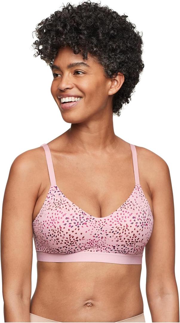 Warner's Women's Cloud 9 Super Soft Wireless Lift Convertible Comfort Bra Rn1041a (X-Large, Lilac Petals Print) Warner's Women's Cloud 9 Super Soft Wireless Lift Convertible Comfort Bra Rn1041a (X-Large, Lilac Petals Print)