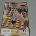Stainless Steel Cookie Press Gun Kit with 13 Cookie Discs & 8 Piping Tips, Includes Storage Bag for DIY Holiday & Everyday Baking,Essential Baking Supplies