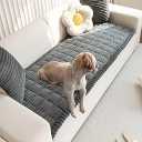 Non Slip Fuzzy Pet Couch Covers for Sofa, Washable Couch Cushion Covers for Large Dogs 27"x59"