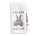 DTLGTG Funny Bunny Easter Kitchen Towels, Absorbent Decorative Hand Towels for Kitchen, Cute Rabbit Tea Towels for Easter Decor Gifts, Holiday Home Accessories (A16)