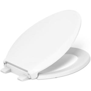 KOHLER CACHET Nightlight Soft Close Toilet Seat Elongated, ReadyLatch, Grip-Tight Hardware, White
