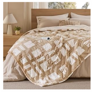 Bedsure GentleSoft Electric Blanket Queen Size - Soft Ribbed Flannel Heated Blanket with Dual Control, Heating with 10 Heat Settings & 10 Time Settings, 8 hrs Timer Auto Shut Off (84x90 inches, Grey)